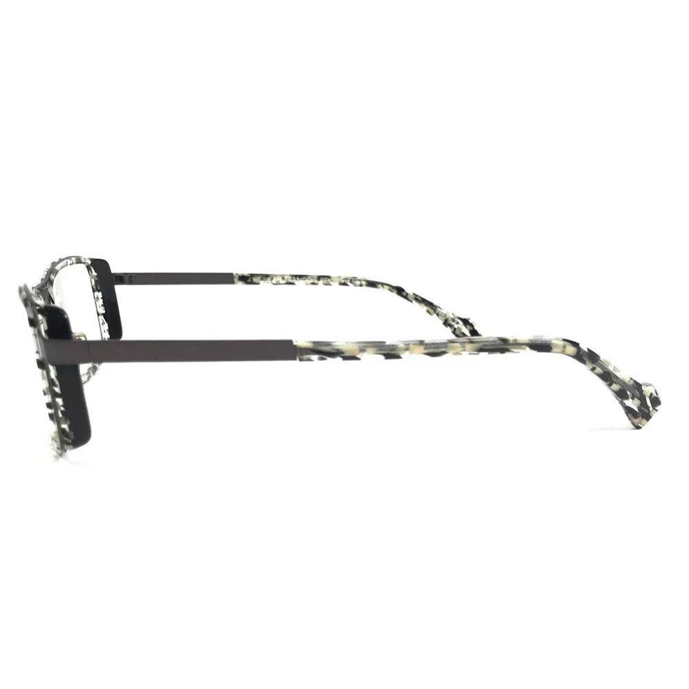 J.F. Rey Eyeglasses Frames JF2643 0503 Black Gray Rectangle Full Rim 52-19-145